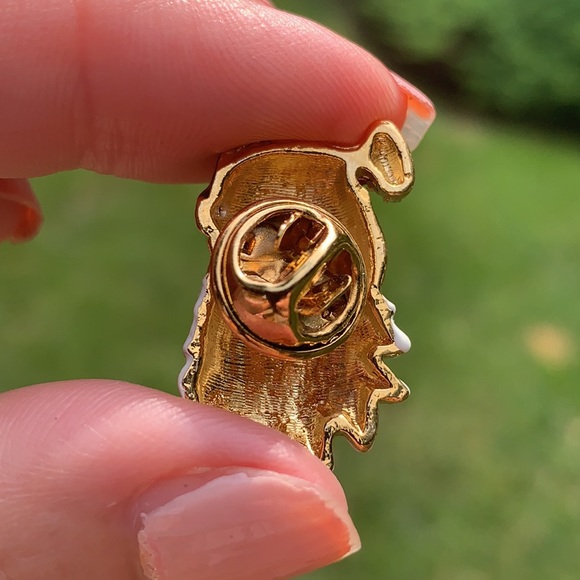 New Santa with Crystals Pin - Picture 3 of 5